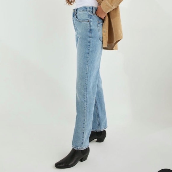 Aritzia Denim Forum The BF High Rise Loose Jeans 28LX27W - Picture 2 of 10